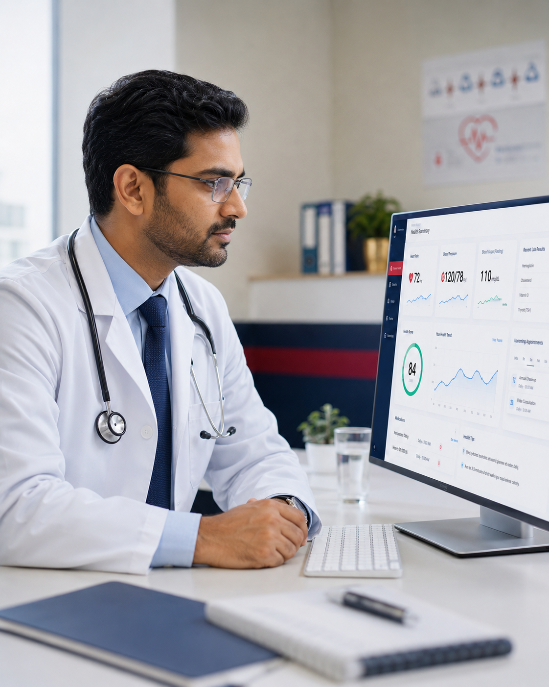 A Diagnex clinician with a patient